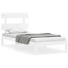 vidaXL Letto in legno massiccio senza materasso bianco 100x200 cm in legno di pino