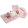 Llorens Baby doll 74040 Baby doll con panno per il ruttino rosa 42 cm