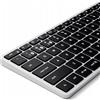 Satechi Slim X1 Tastiera retroilluminata Bluetooth Argento