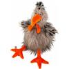 sigikid Roost Boost Kikeriki, Kuscheltier, Stofftier, Schmusetier, Grau, 30 cm, 42979