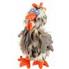 sigikid Tour de Poule Kikeriki, Kuscheltier, Stofftier, Schmusetier, Grau, 26 cm, 42992