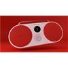 Polaroid P3 Lettore musicale altoparlante portatile Bluetooth rosso