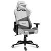Huzaro Force 6.2 | Sedia da gioco Sedia da ufficio Sedia da scrivania Gamer Tessuto | Poggiatesta regolabile in altezza Supporto lombare | Bianco | Ergonomico