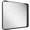 RAVAK Specchio da bagno con illuminazione RAVAK Strip 90 x 70 cm con cornice nera X000001572