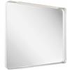RAVAK Specchio da bagno con illuminazione RAVAK Strip 90 x 70 cm in cornice argento X000001568