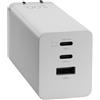 ASUS AC100-02 - Alimentatore - Tecnologia GaN - 100 Watt - 5 A - Apple Fast Charge, Fast Charge, PD 3.0, QC 4.0 - 3 uscite