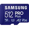 Samsung PRO Plus microSD Memory Card Scheda di Memoria 512GB USB Card Reader Incluso