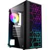Gembird Fornax 2500 ARGB Gaming ATX computer case, Midi Tower, backlight, Black
