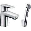 HansGrohe Miscelatore per lavabo con doccia bidet hansgrohe Talis E cromo HG 71729000