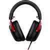 HP Cloud III - Cuffie da gioco (nero/rosso), cablate, gioco, cuffie, nero, rosso