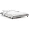 vidaXL Telaio letto grigio Sonoma 140x190 cm in legno