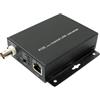 System-S set di estensori IP da 75 Ohm LAN RJ45 a cavo coassiale BNC in nero
