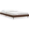 vidaXL Struttura letto senza materasso rovere marrone 90x190 cm materiale a base di legno