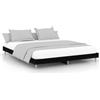 vidaXL Struttura del letto nera 120x200 cm in materiale ligneo