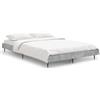 vidaXL Struttura letto grigio cemento 120x190 cm materiale a base di legno
