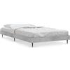 vidaXL Struttura per letto grigio cemento 90x190 cm Materiale a base di legno