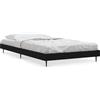 vidaXL Struttura letto nera 90x190 cm in materiale ligneo