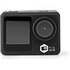 Nedis Action Cam | Doppio Schermo | 4K@30fps | 16 MPixel | Impermeabile fino a: 30.0 m | 90 min | Wi-Fi | App disponibile per: Android™ / IOS | Supporti inclusi | Nero