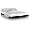 vidaXL Struttura letto nera 150x200 cm in materiale ligneo
