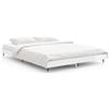 vidaXL Struttura del letto bianco lucido 140x190 cm in materiale ligneo