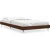 vidaXL Struttura letto senza materasso in rovere marrone 100x200 cm Materiale a base di legno