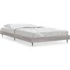 vidaXL Struttura letto grigio Sonoma 100x200 cm in materiale ligneo
