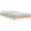 vidaXL Struttura letto senza materasso rovere Sonoma 100x200 cm materiale a base di legno