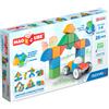 Geomag Magicube RE 4 Shapes Little World 25 - Giocattolo da costruzione - Blocco da costruzione magnetico - Cubo magnetico - Unisex