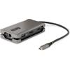 STARTECH COMPONENTS StarTech.com Adattatore Multiporta USB-C - Docking Station USB Type C con HDMI/DP 4K60Hz - Hub USB a 3 porte (1x ricarica) - PD 100W - GbE - Convertitore\Mini Dock USB-C HDMI/DP - Cavo Integrato avvolgente 30cm