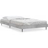 vidaXL Struttura per letto grigio cemento 90x200 cm Materiale a base di legno