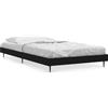 vidaXL Struttura letto nera 90x200 cm in materiale ligneo