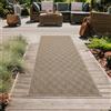 Teppich-Traum Robusto tappeto per interni ed esterni con motivo a rombi beige/nero Dimensioni - 80 x 150 cm