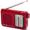 Aiwa Radio tascabile con FM/AM Rossa