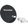 TechniSat Specchio Technisat SAT con LNB TECHNITENNE 60 antracite incl. staffa AZ/EL, doppio LNB