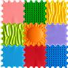 Monkey-Gym Tappeto sensoriale stimolante arcobaleno - set da 9 pezzi