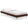 vidaXL Struttura letto senza materasso Rovere marrone 75x190 cm Materiale a base di legno