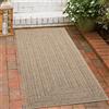 Carpetia Tappeto per interni ed esterni in iuta dal look moderno beige/marrone Dimensioni - 80 x 150 cm