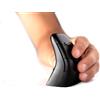 Bakker Elkhuizen DXT 3 Precision - Mouse verticale - ergonomico - per destrimani e mancini - ottico - 7 pulsanti - wireless, cablato - 2,4 GHz, USB-C - ricevitore wireless (USB)