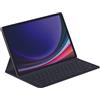 Samsung Originale Samsung Galaxy Tab S9+ Book Cover Tastiera Slim nera layout QWERTY