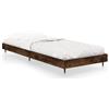vidaXL Struttura letto senza materasso rovere fumé 75x190 cm materiale a base di legno