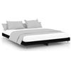 vidaXL Struttura del letto nera 200x200 cm in materiale ligneo