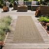 Teppich-Traum Tappeto moderno per interni ed esterni in juta Dimensioni - 60 x 180 cm