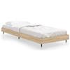 vidaXL Struttura letto senza materasso rovere Sonoma 75x190 cm materiale a base di legno