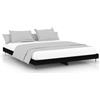 vidaXL Struttura del letto nera 200x200 cm in materiale ligneo