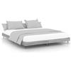 vidaXL Telaio letto grigio Sonoma 200x200 cm in materiale ligneo