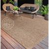Paco Home Tappeto per esterni a trama piatta, moderno e resistente alle intemperie, aspetto juta per terrazze e balconi dimensioni 200x280 cm