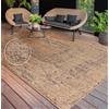 Paco Home Tappeto per esterni a trama piatta, moderno e resistente alle intemperie, aspetto juta per terrazze e balconi dimensioni 200x280 cm
