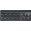 Targus EcoSmart - Tastiera - generazione di energia sostenibile - antimicrobica - retroilluminata - senza fili - Bluetooth 5.0 - QWERTY - tedesco - interruttore a chiave: tasto a forbice - nero - imballaggio riciclato (AKB868EN)