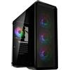 Kolink Levante V2 ARGB, Midi Tower, PC, trasparente, nero, ATX, EATX, ITX, micro ATX, plastica, acciaio, vetro temperato, gaming