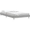 vidaXL Struttura letto grigio Sonoma 100x200 cm in materiale ligneo